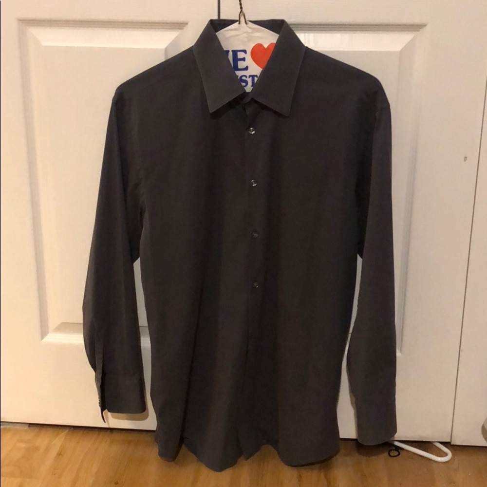 Hugo Boss Slim Fit Charcoal Button Down